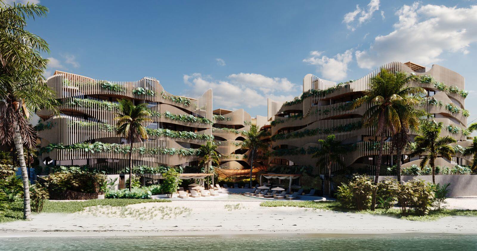 Oceanfront condos tulum